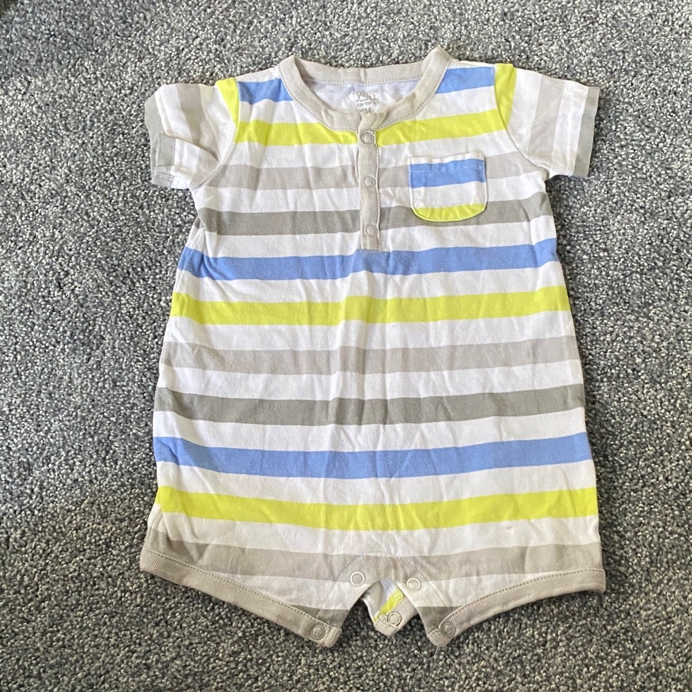 Striped Kids One Piece Romper